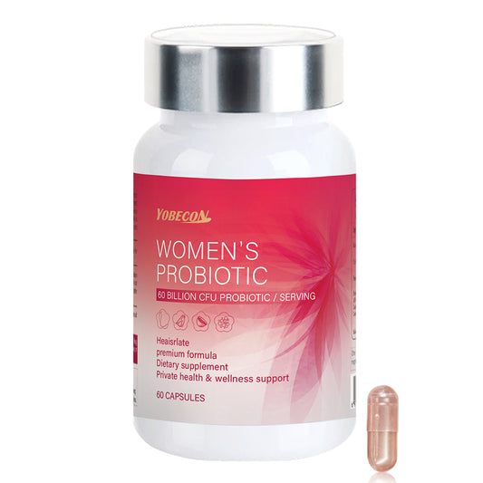 60 Billion probiotics Women's Intimate Probiotic Capsules - PH Balance Odor Control Natural Lubrication Elasticity Cranberry Kacip Fatimah Fenugreek Support for Yeast & Vaginal Health, 60 Gentle Daily Care Capsules Festival perfect gift for women
