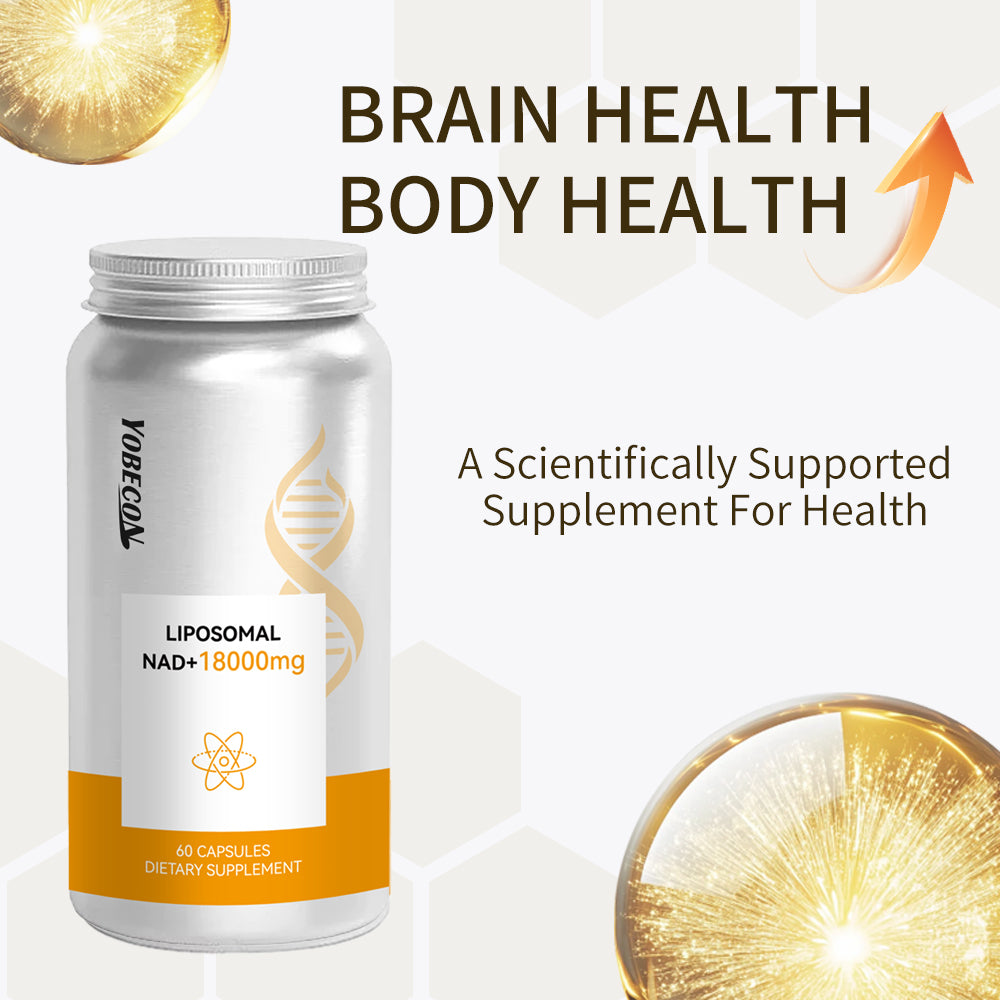 NAD Plus Supplement 18000mg Liposomal NAD+ Quercetin Trans-Resveratrol D-Ribose