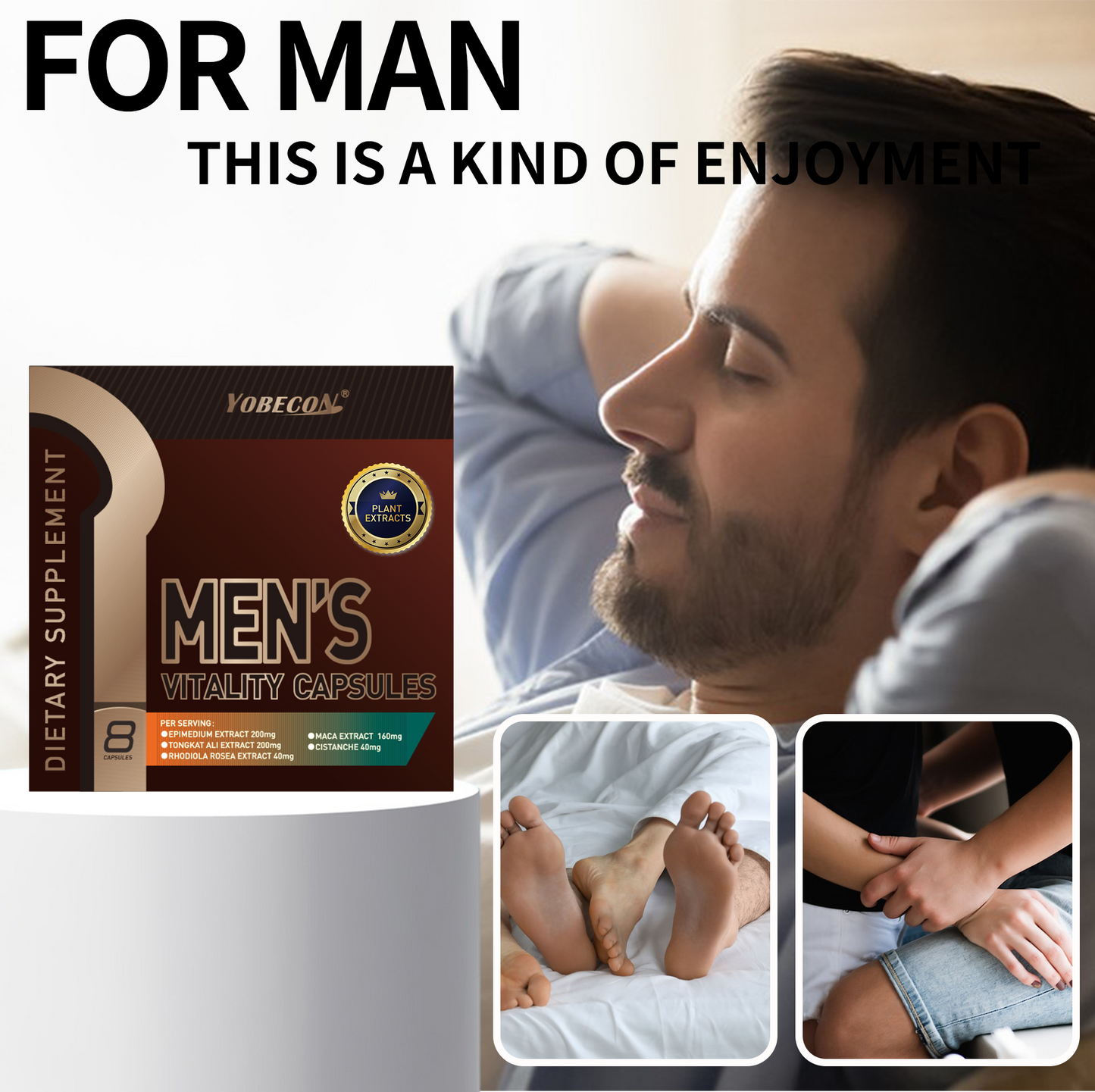 Maca Root Extract The East ls Red Horny Goat Weed Male Herbal Supplement Supports Reproductive Health Natural Energizer