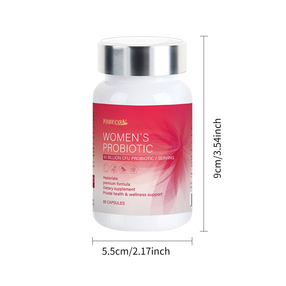 60 Billion probiotics Women's Intimate Probiotic Capsules - PH Balance Odor Control Natural Lubrication Elasticity Cranberry Kacip Fatimah Fenugreek Support for Yeast & Vaginal Health, 60 Gentle Daily Care Capsules Festival perfect gift for women