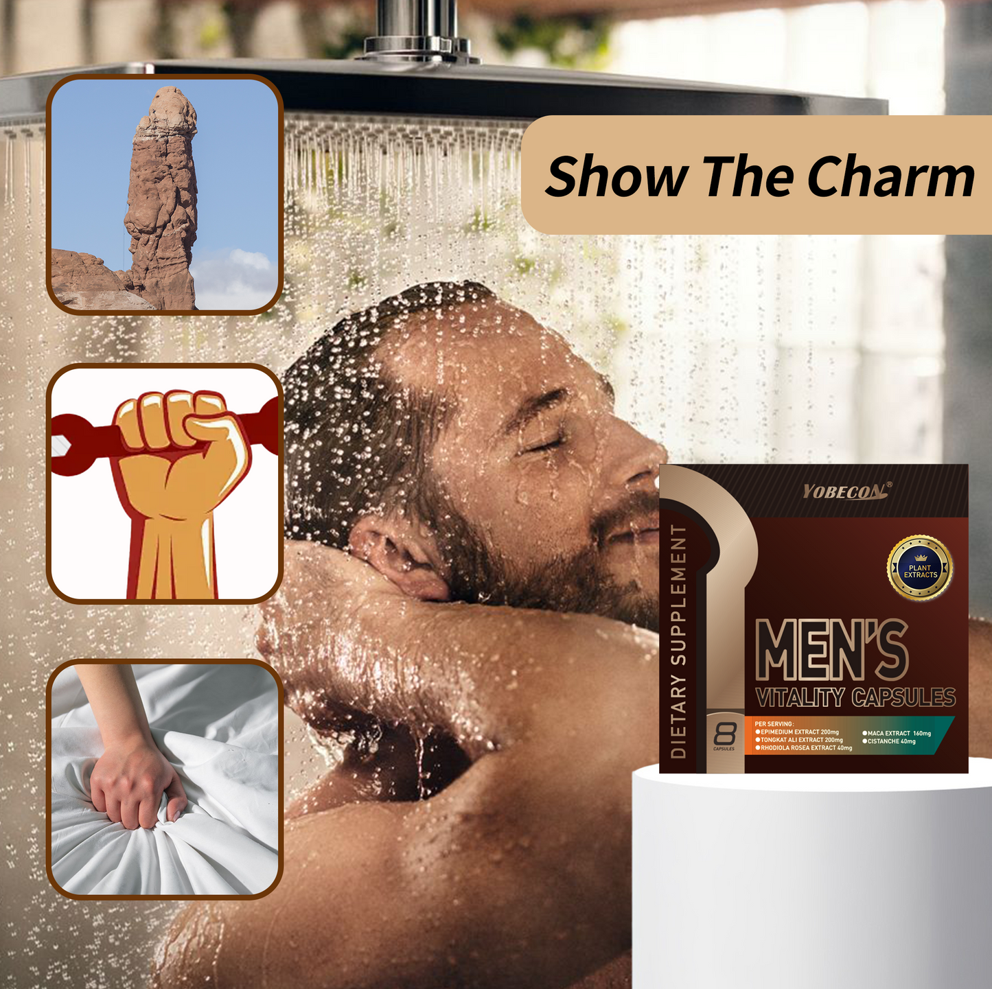 Maca Root Extract The East ls Red Horny Goat Weed Male Herbal Supplement Supports Reproductive Health Natural Energizer